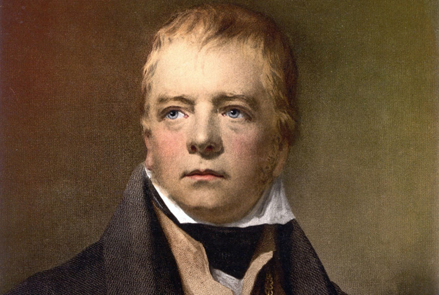 Walter Scott, the Scottish historical novelist, poet, playwright, and historian (photograph via Britannica)